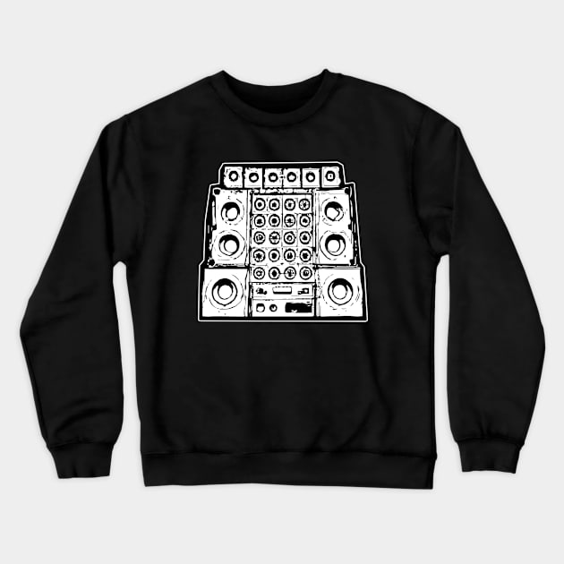 Soundsystem Tekno Rave Teknival Crewneck Sweatshirt by T-Shirt Dealer